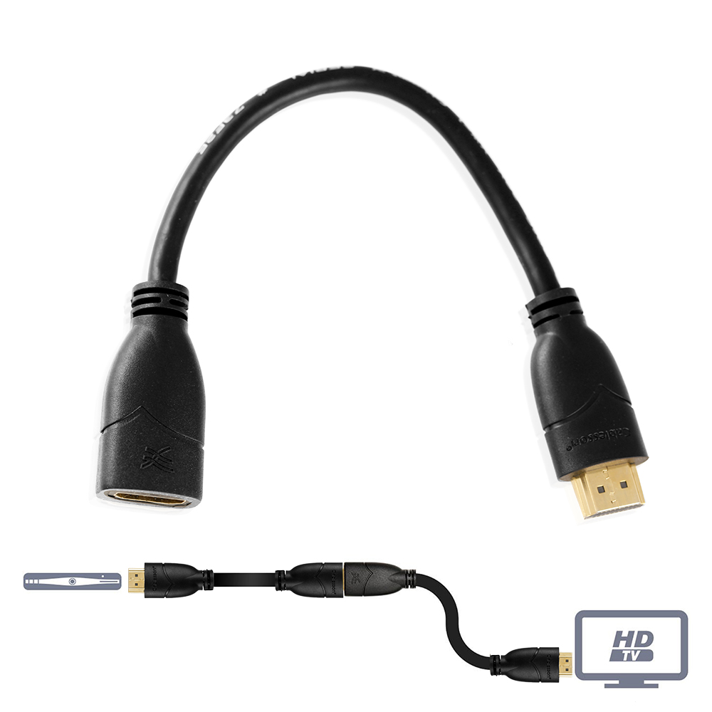 Cablesson Basic HDMI-Verlängerungskabel Stecker auf Buchse, 1,5 m – Bild 5