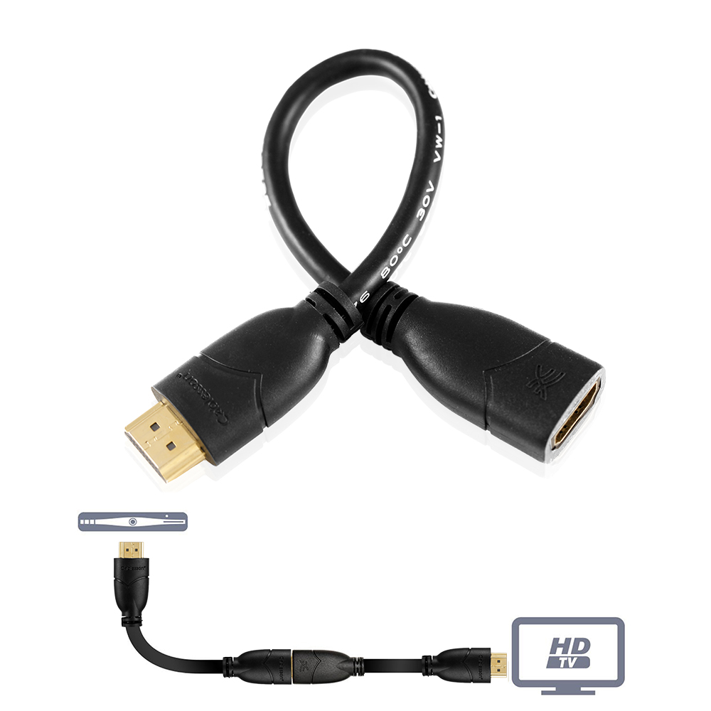 Cablesson Basic HDMI-Verlängerungskabel Stecker auf Buchse, 1,5 m – Bild 6
