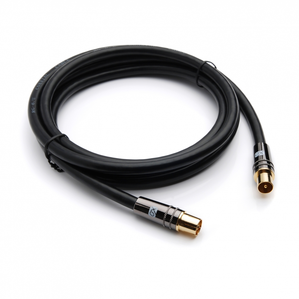 XO – Antennenkabel 2 m Schwarz