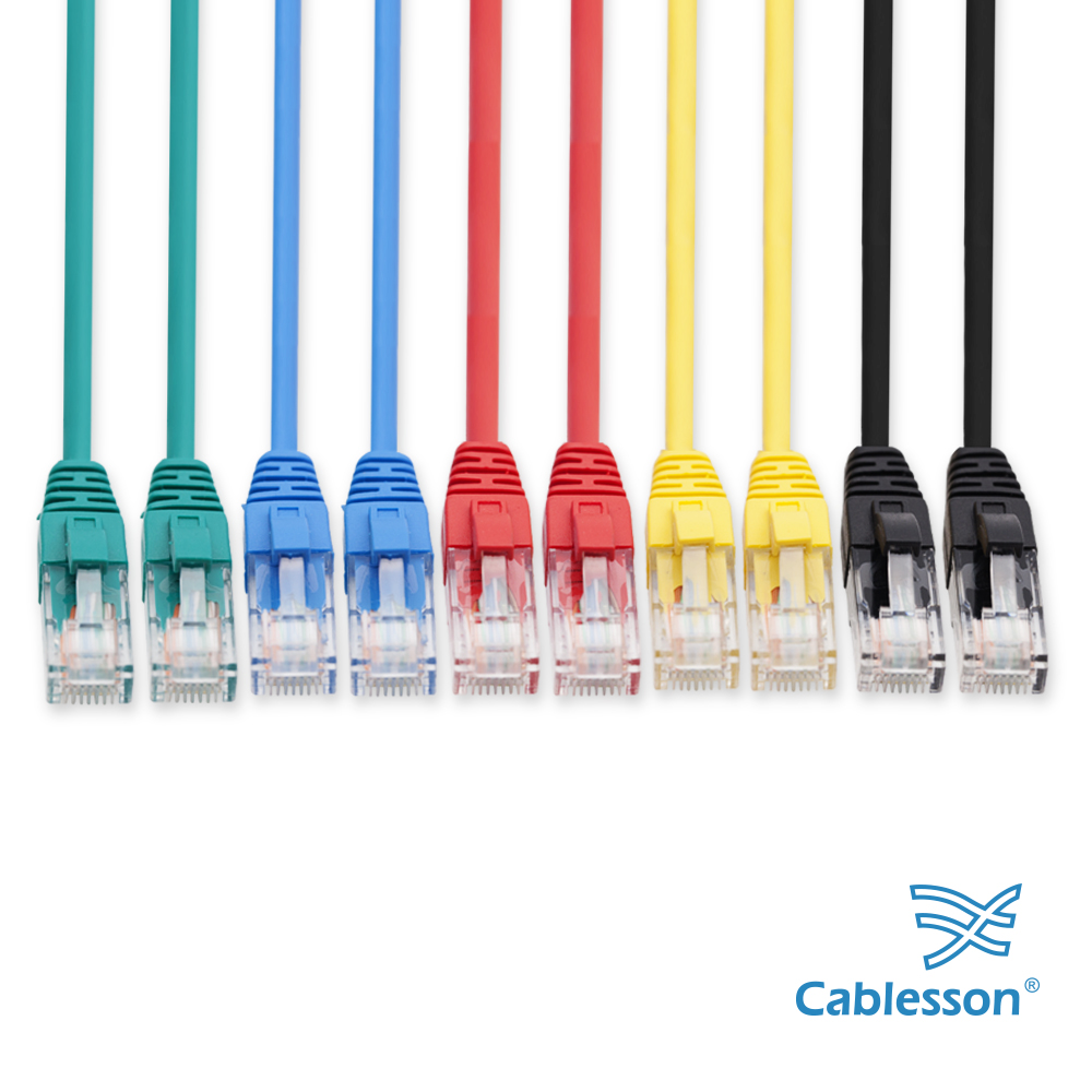 Cablesson Cat5E 10er-Pack UTP + Kabelbinder 0,5 m – Bild 5