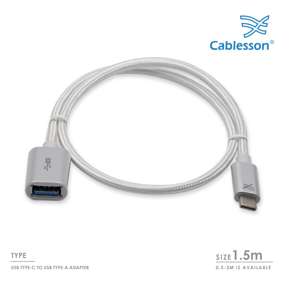 Cablesson Maestro USB-C auf USB-A Kabel (2m) (von C auf A) für Samsung S8, Nintendo Switch, das neue MacBook, ChromeBook Pixel, Nexus 5x, Nexus 6P – Bild 2