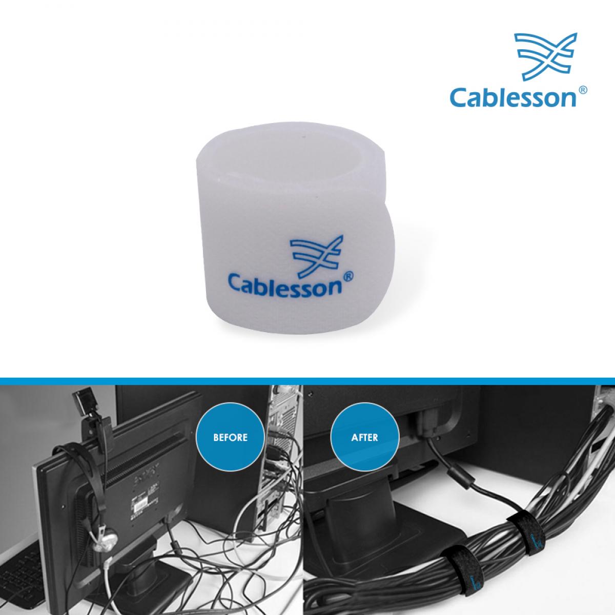 Cablesson Kabelbinder (100er-Pack) – Chunky Pack (Weiß) – Bild 5