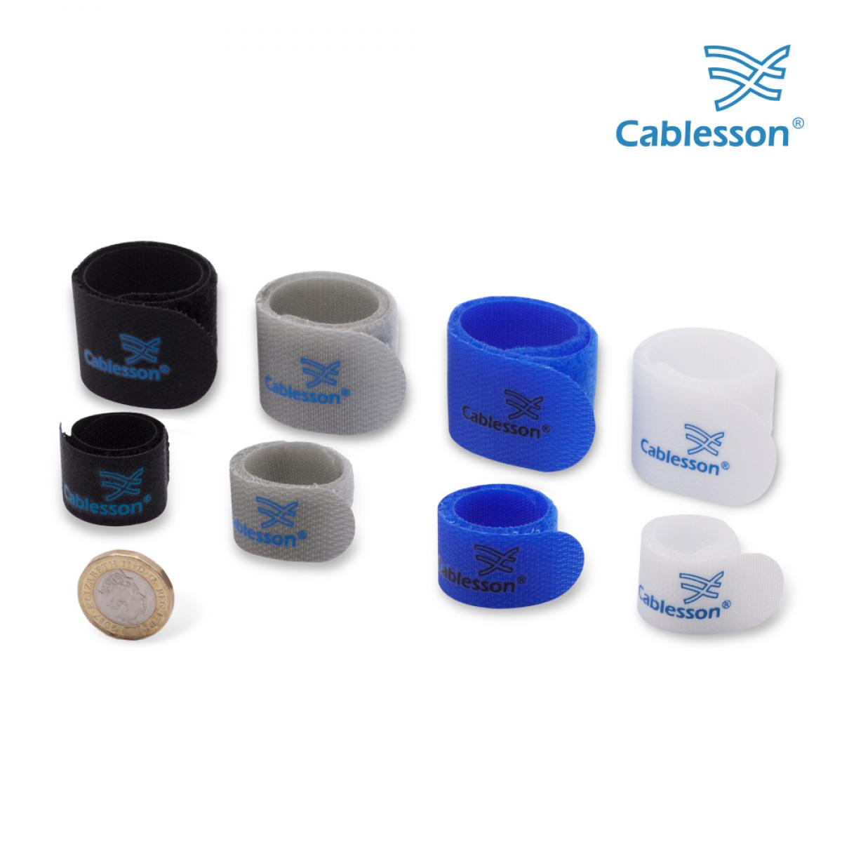 Cablesson Kabelbinder (10er-Pack) – Chunky-Pack (Blau) – Bild 3