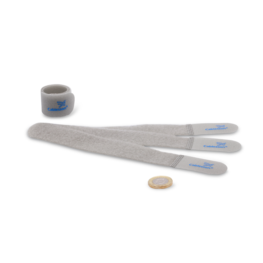 Cablesson Kabelbinder (10er-Pack) – Chunky-Pack (Grau)