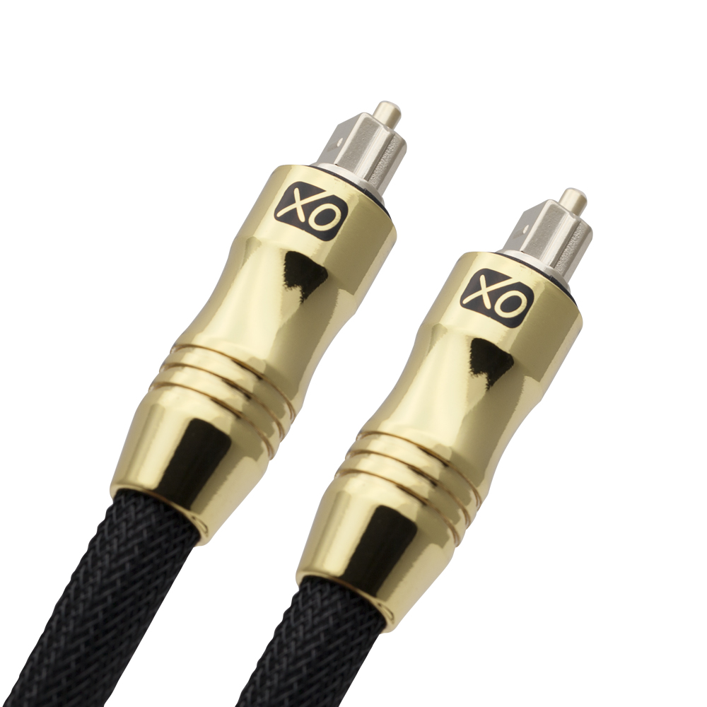 XO Ultra 1 m / 1 Meter Optisches Kabel Schwarz Gold