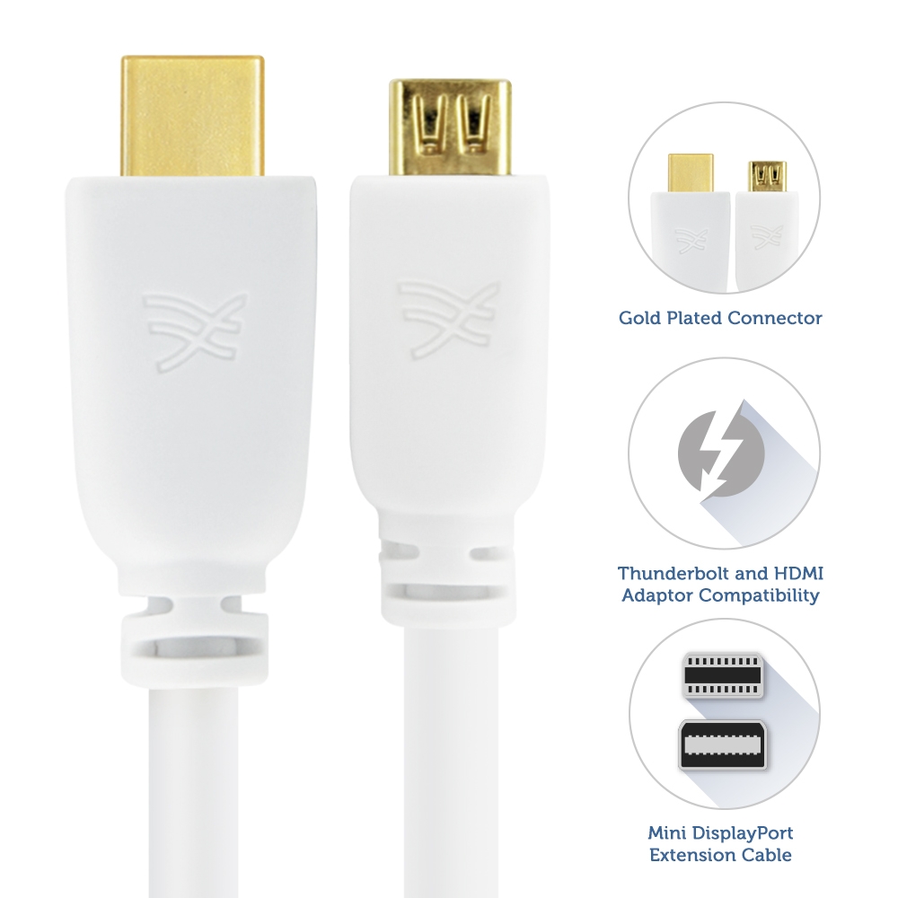 Cablesson 2 Meter / 2 m Mini-DisplayPort-Verlängerungskabel – Bild 3