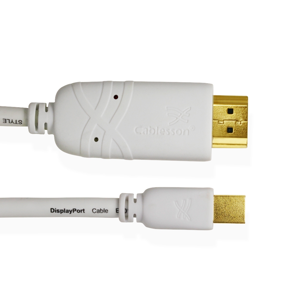 Cablesson Mini DisplayPort auf HDMI Kabel 1m (Thunderbolt Port Kompatibel) Mini DP auf HDMI HDTV Kabel Adapter mit Audio für Apple iMac Mac – Bild 7