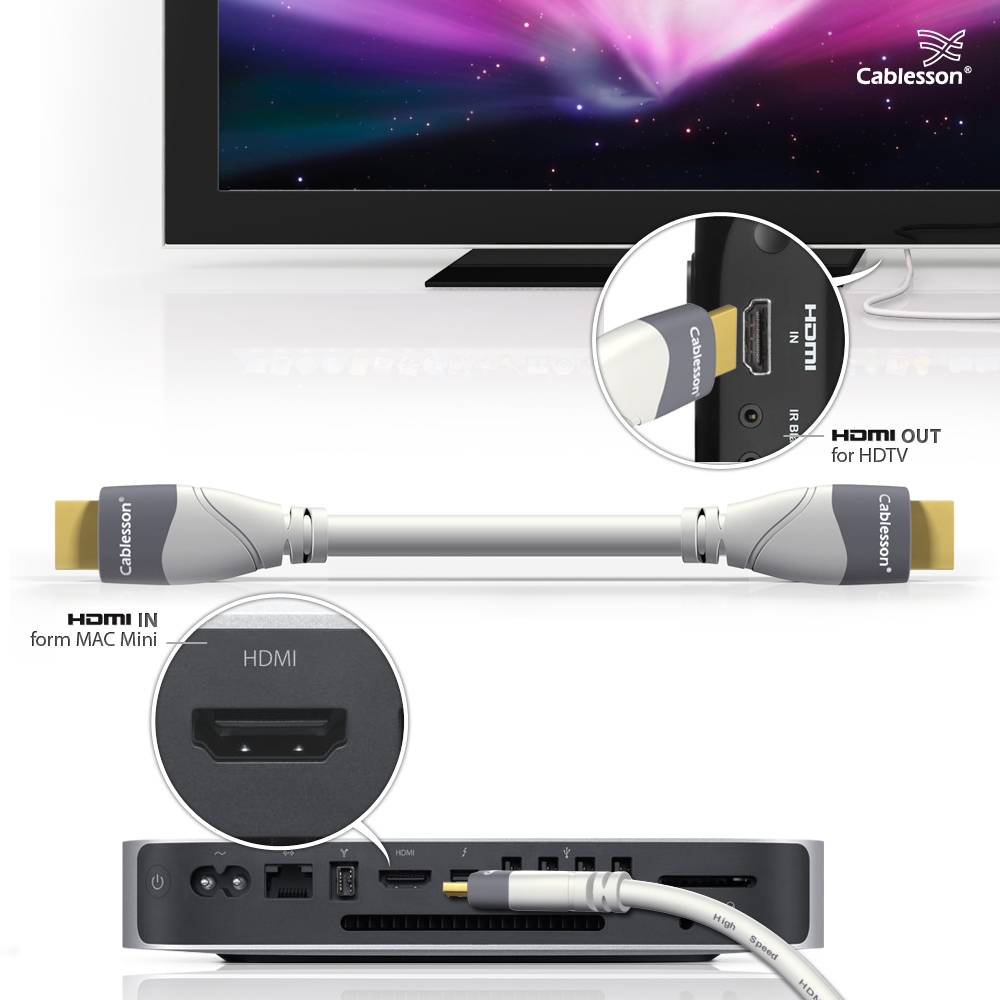 MacKuna High Speed mit Ethernet 6 m HDMI-Kabel – Bild 5