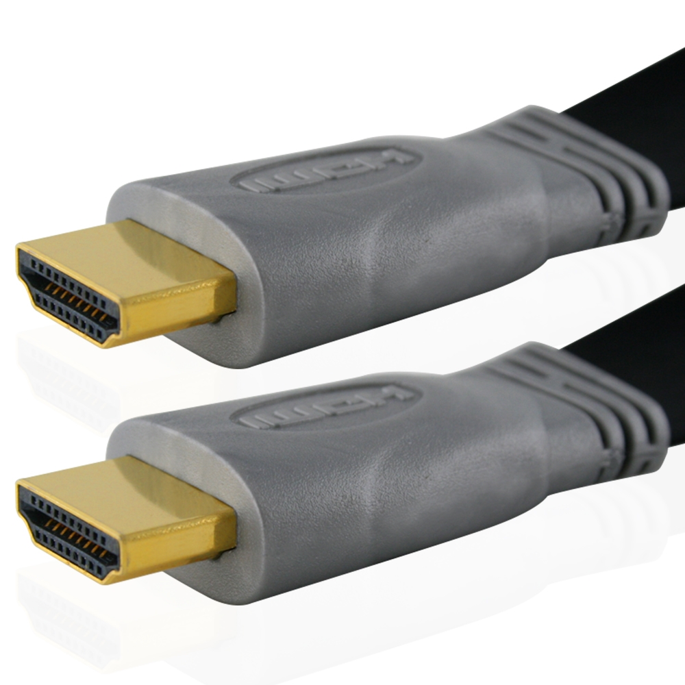 Premium 1 m Flaches High-Speed-HDMI-Kabel mit Ethernet