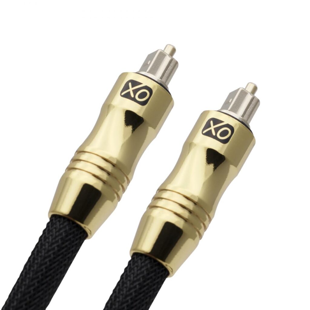 XO Ultra 10 m / 10 Meter Optisches Kabel Schwarz Gold
