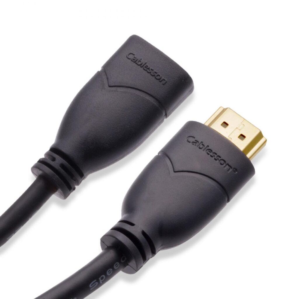 Cablesson Basic HDMI-Verlängerungskabel Stecker auf Buchse, 2 m