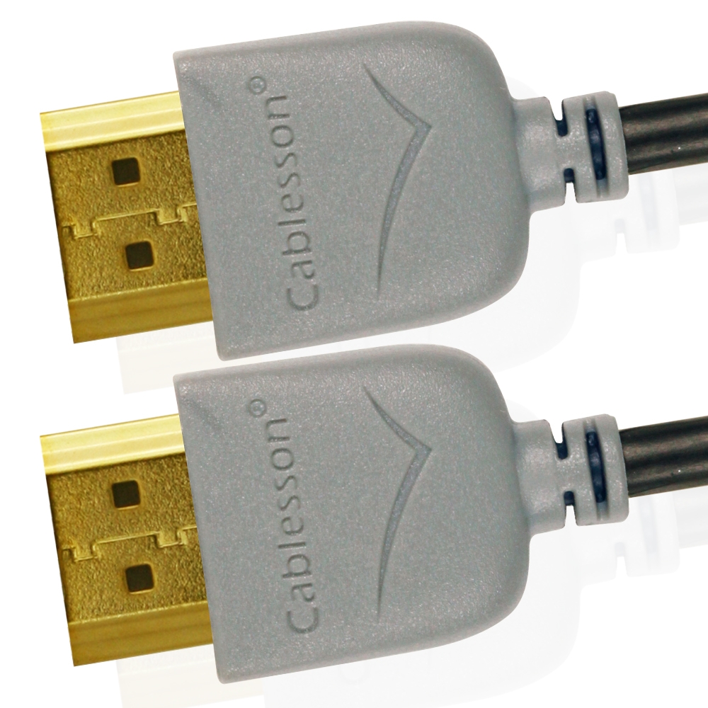 Ivuna Slim Flex 0.5m (0.5 Meter) HDMI-auf-HDMI-Kabel mit Ethernet 1.4a / 2.0 Versionen, 1080p Full HD LCD PLASMA & LED TV und unterstützt auch 3D p – Bild 2
