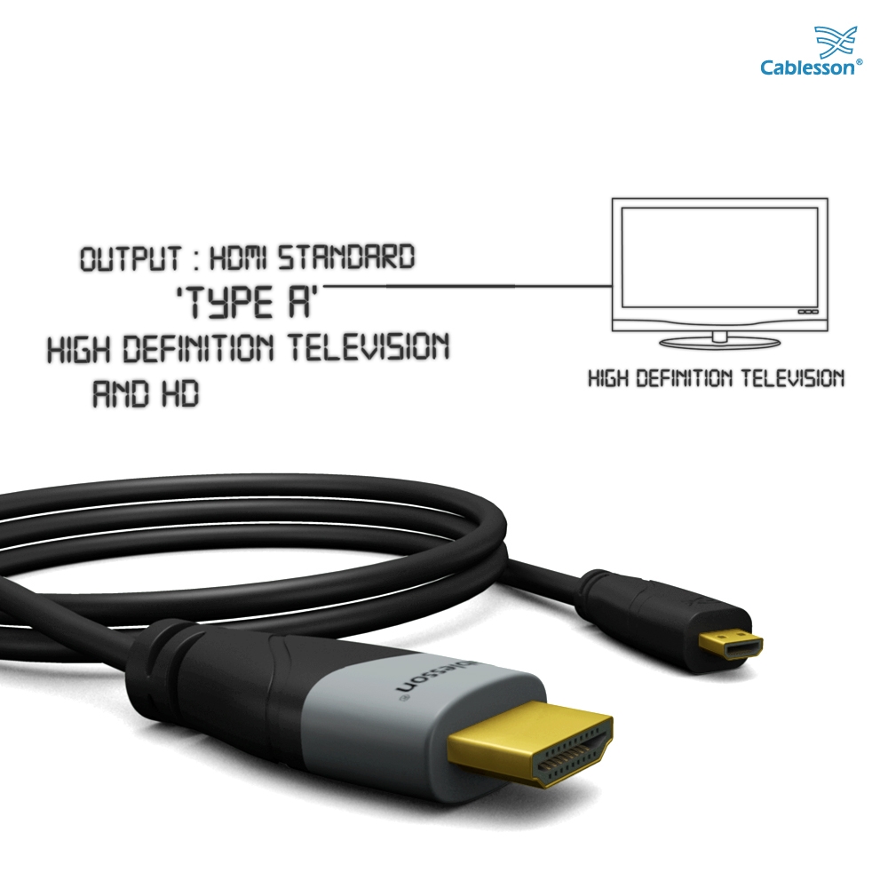 Ivuna Advanced High Speed 5m Micro-HDMI-Kabel mit Ethernet – Bild 6