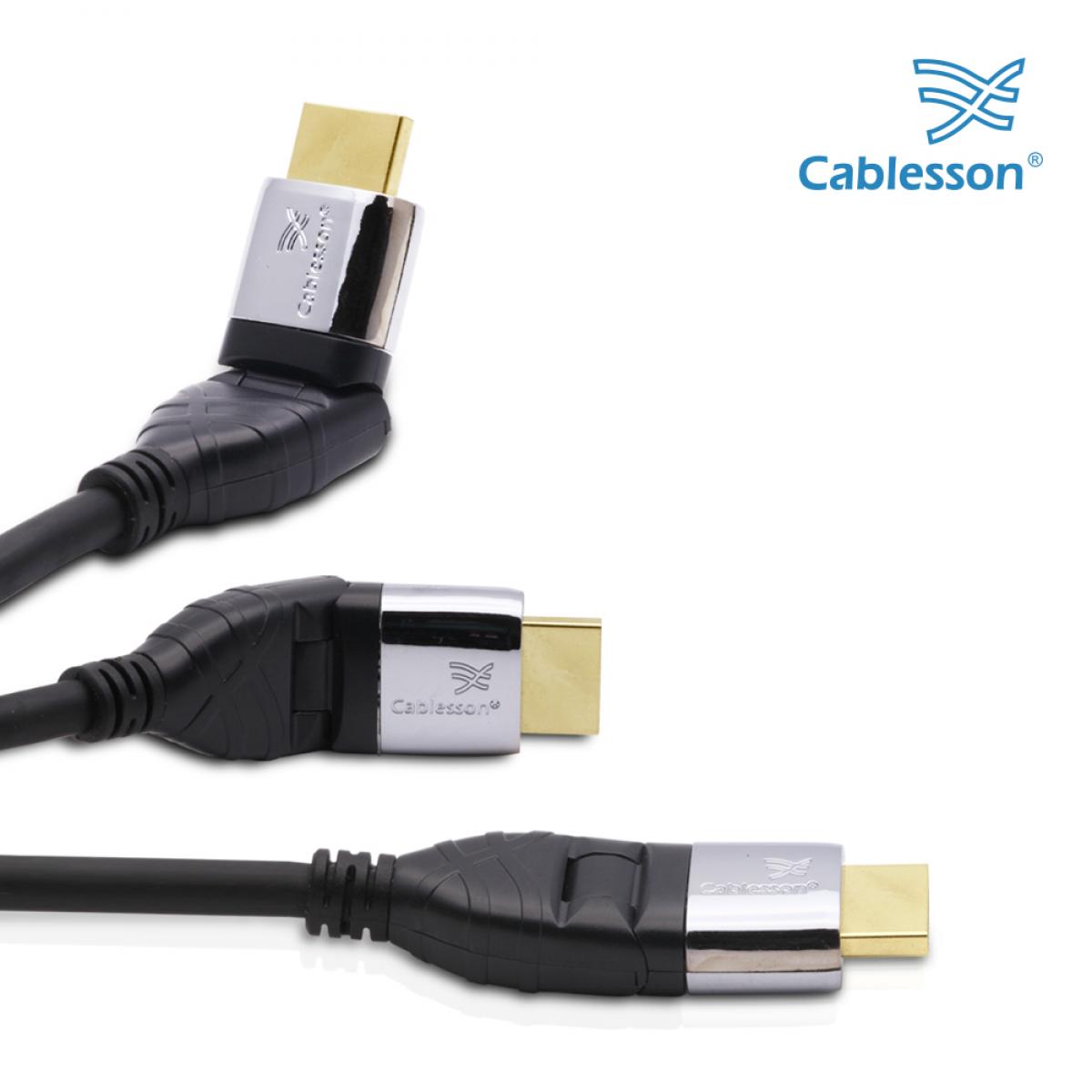 Cablesson Ivuna Flex Plus 3m High Speed HDMI Kabel (HDMI Typ A, HDMI 2.1/2.0b/2.0a/2.0/1.4) – 4K, 3D, UHD, ARC, Full HD, Ultra HD, 2160p, HD – Bild 5