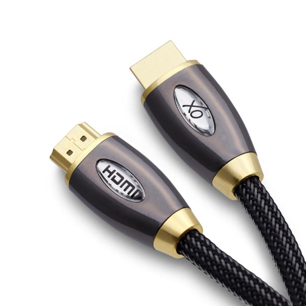XO PRO GOLD 3m High Speed HDMI Kabel (HDMI Typ A, HDMI 2.1/2.0b/2.0a/2.0/1.4) – 4K, 3D, UHD, ARC, Full HD, Ultra HD, 2160p, HDR – für PS4,