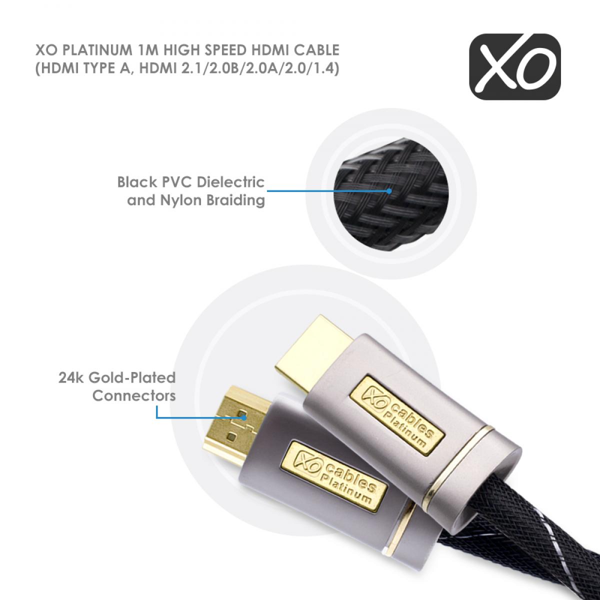 Cablesson Mountain High-Speed-HDMI-Kabel mit Ethernet (vergoldete Stecker, HDMI Full HD kompatibel 1080P 2160p Fernseher àéc – Bild 4