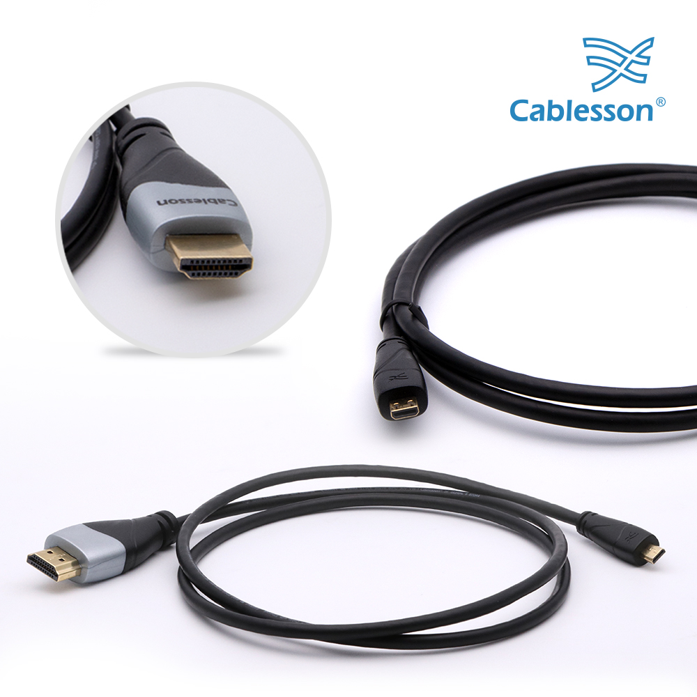 Ivuna Advanced High-Speed-Micro-HDMI-Kabel mit Ethernet, 1 m – Bild 5