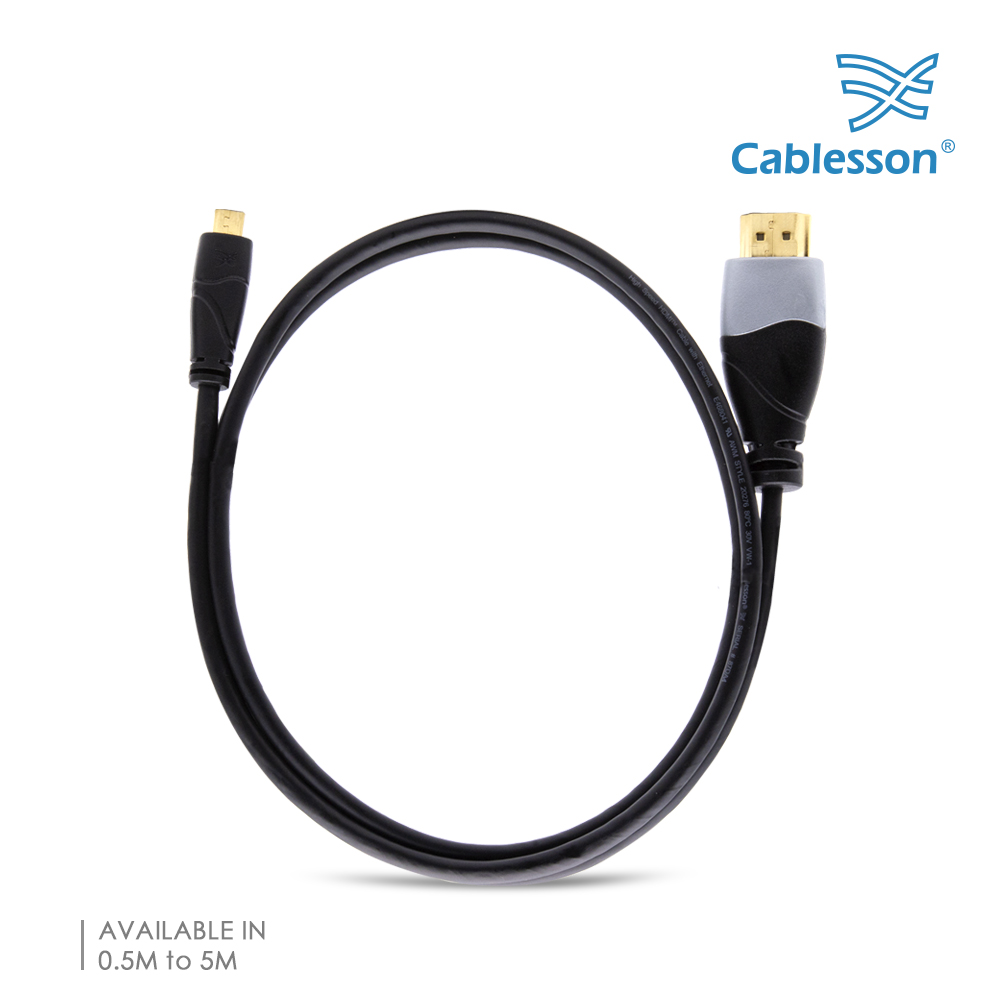 Ivuna Advanced High-Speed-Micro-HDMI-Kabel mit Ethernet, 2 m – Bild 2