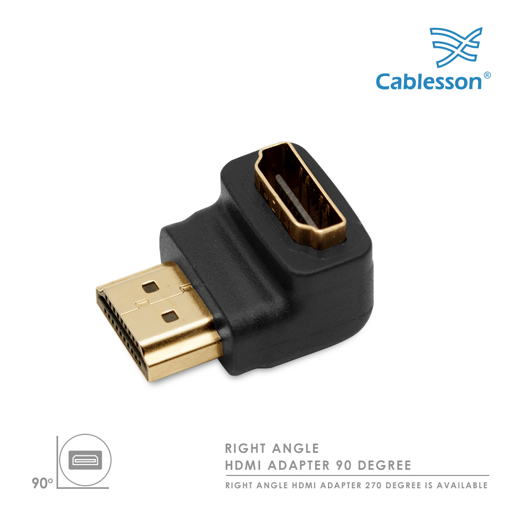 Cablesson gewinkelter HDMI-Adapter 90 Grad – Bild 2