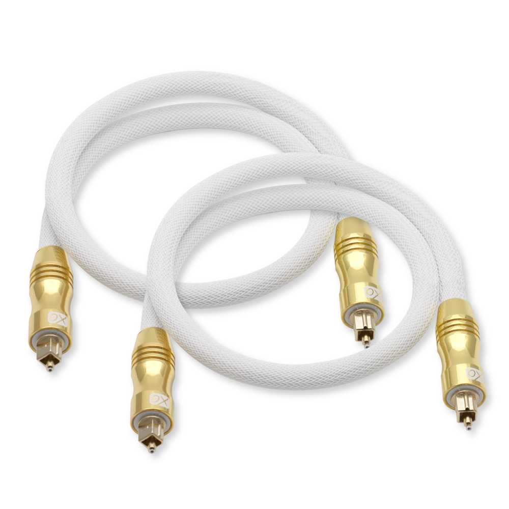 2er-Pack Toslink-Optikkabel (1m) Gebündelte Einzelartikel