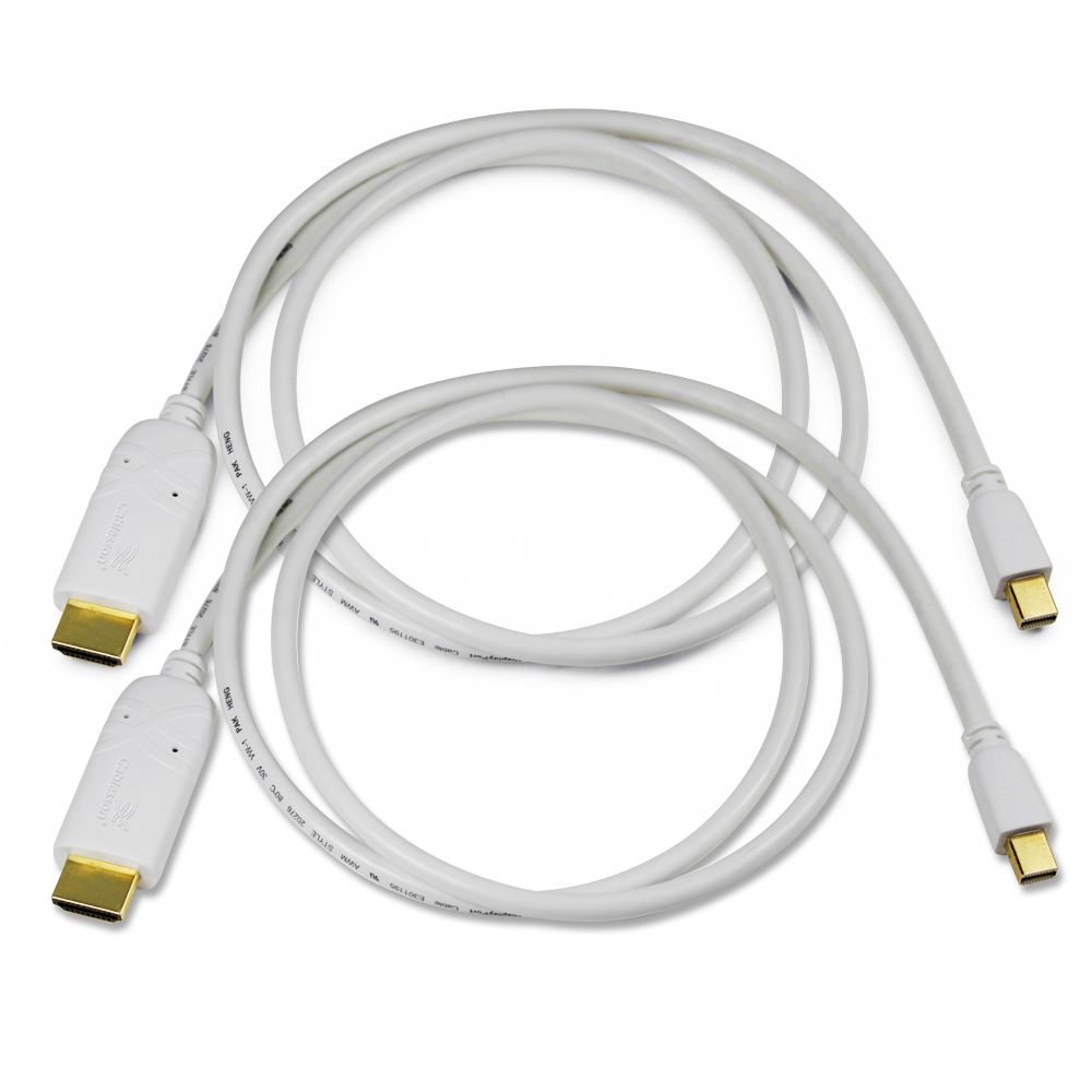 2er-Pack Mini-DP-auf-HDMI-Kabel (Stecker) (1 m) Einzelartikel im Bundle