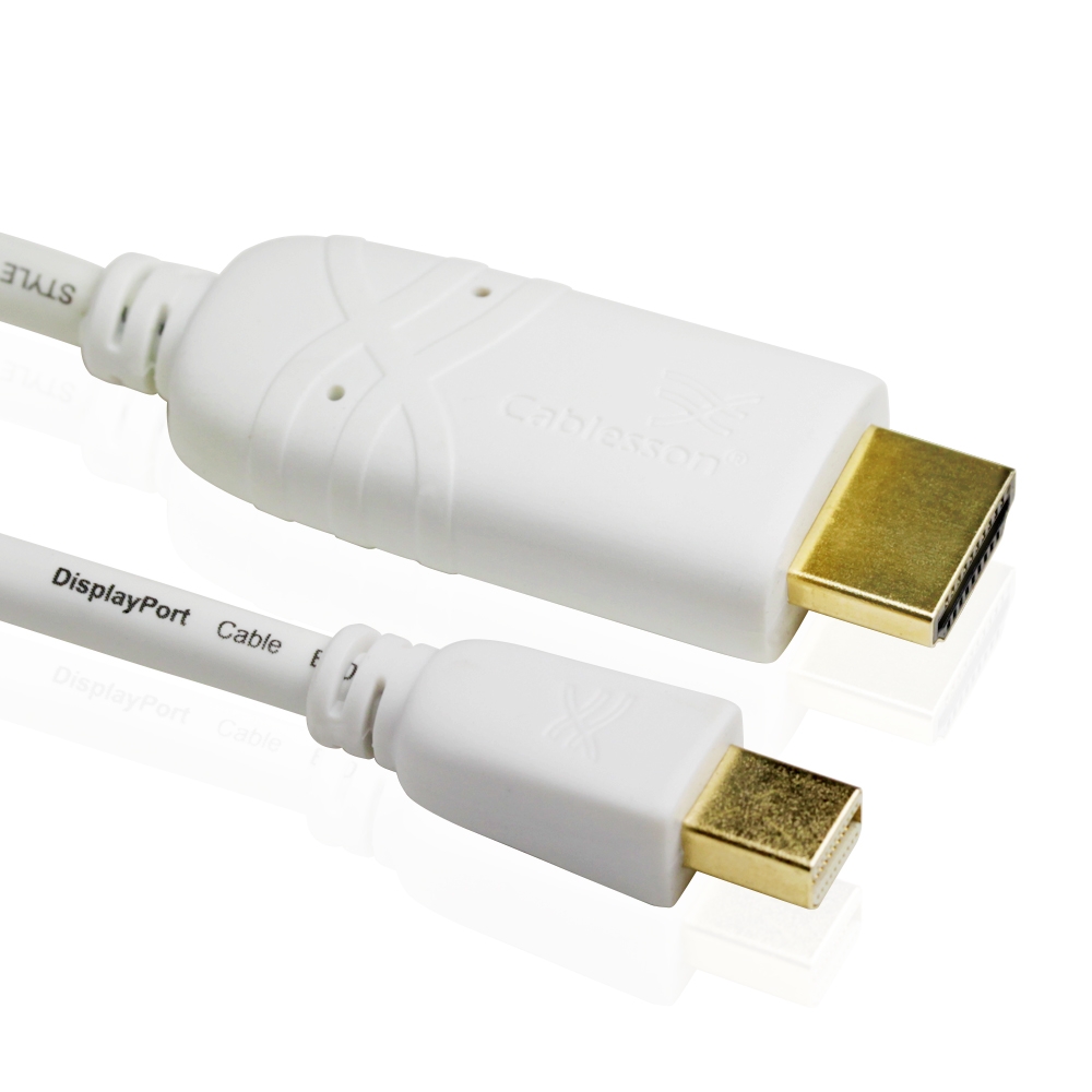 Cablesson – Mini-DisplayPort-Stecker auf HDMI-Stecker Kabel 1 Meter (Einzelartikel)