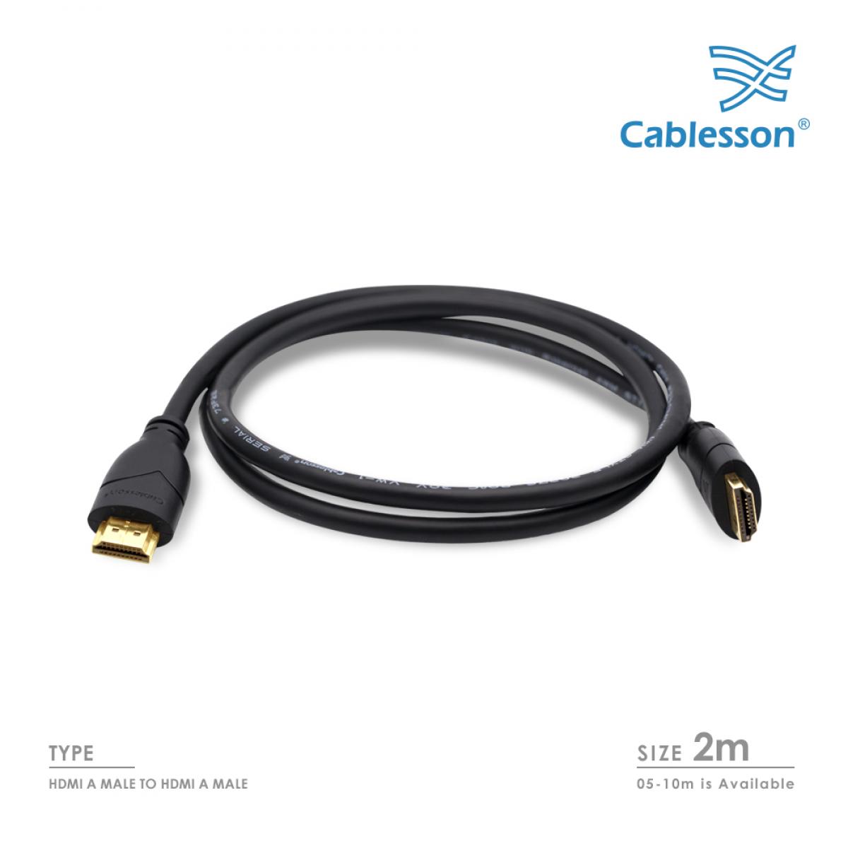 Basic 2m High Speed HDMI-Kabel mit Ethernet – Schwarz (Einzelartikel) – Bild 2