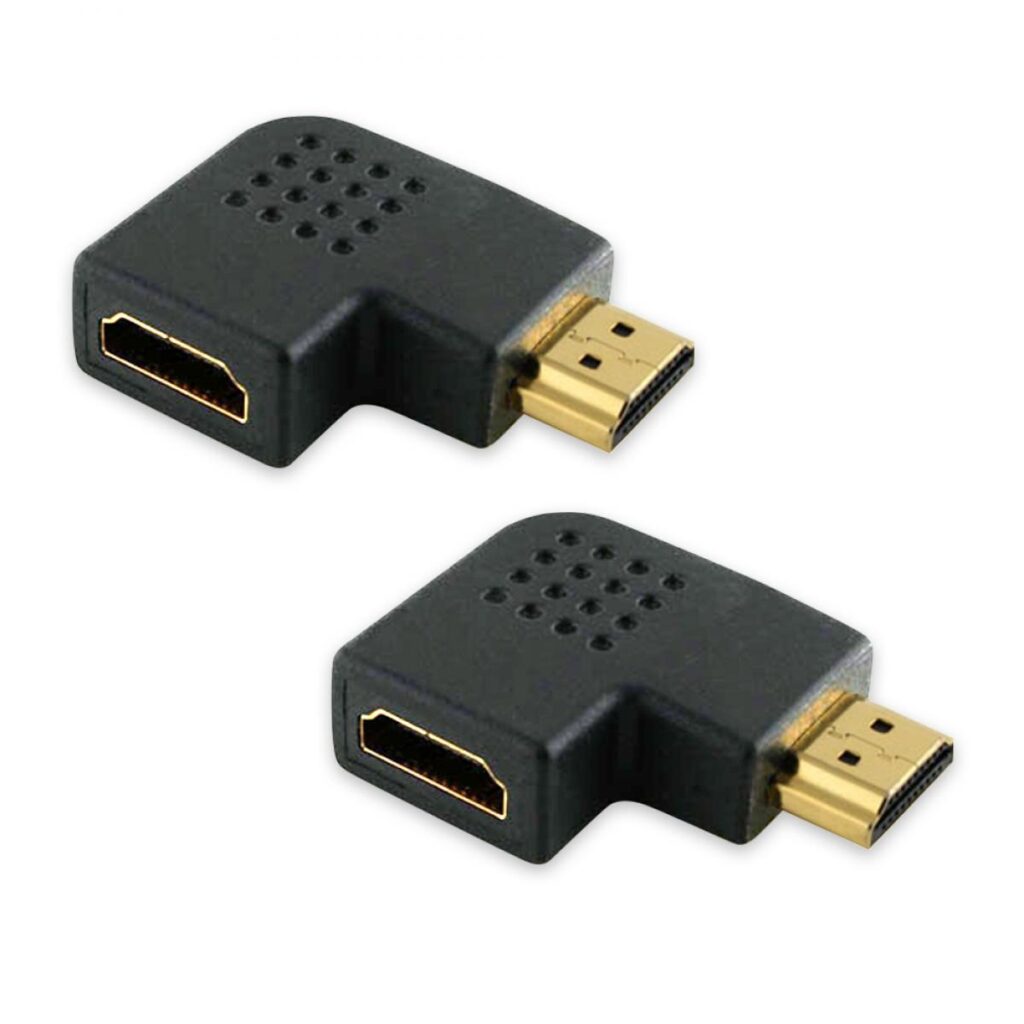 2er-Pack Cablesson Vertical Flat Left 90-Grad-HDMI-Adapter