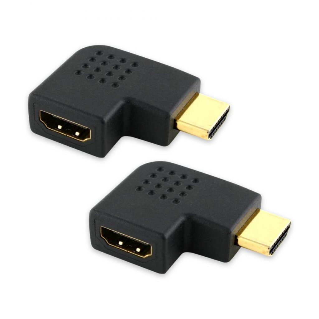 2er-Pack Cablesson Vertical Flat Left 270-Grad-HDMI-Adapter