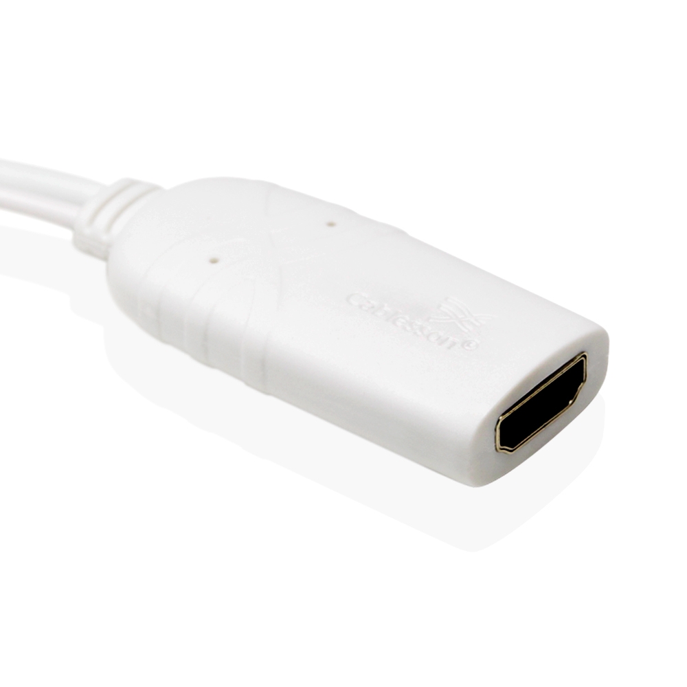 Cablesson MHL (Micro USB) auf HDMI (Buchse) Adapter – Weiß – für Samsung Galaxy S2, HTC Evo, HTC Evo 4G Tablet, HTC Sensation 4G, Sprint – Bild 3