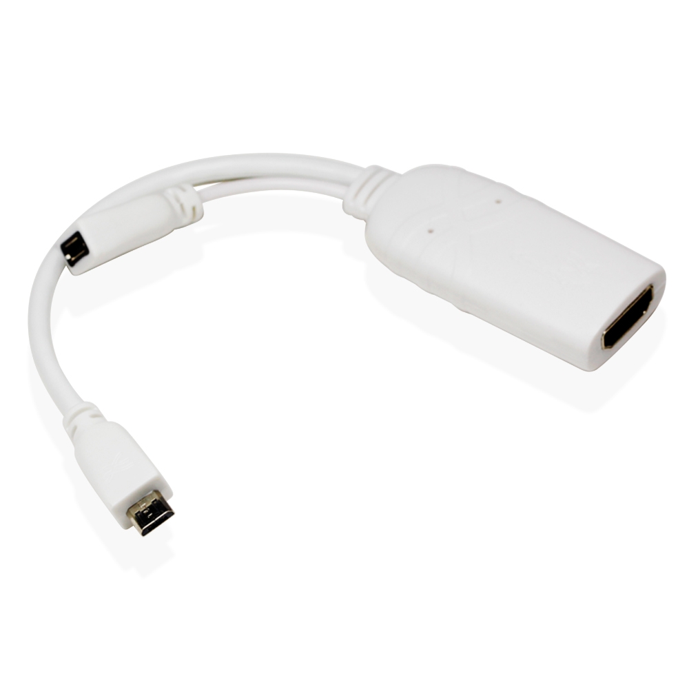 Cablesson MHL (Micro USB) auf HDMI (Buchse) Adapter – Weiß – für Samsung Galaxy S2, HTC Evo, HTC Evo 4G Tablet, HTC Sensation 4G, Sprint – Bild 4
