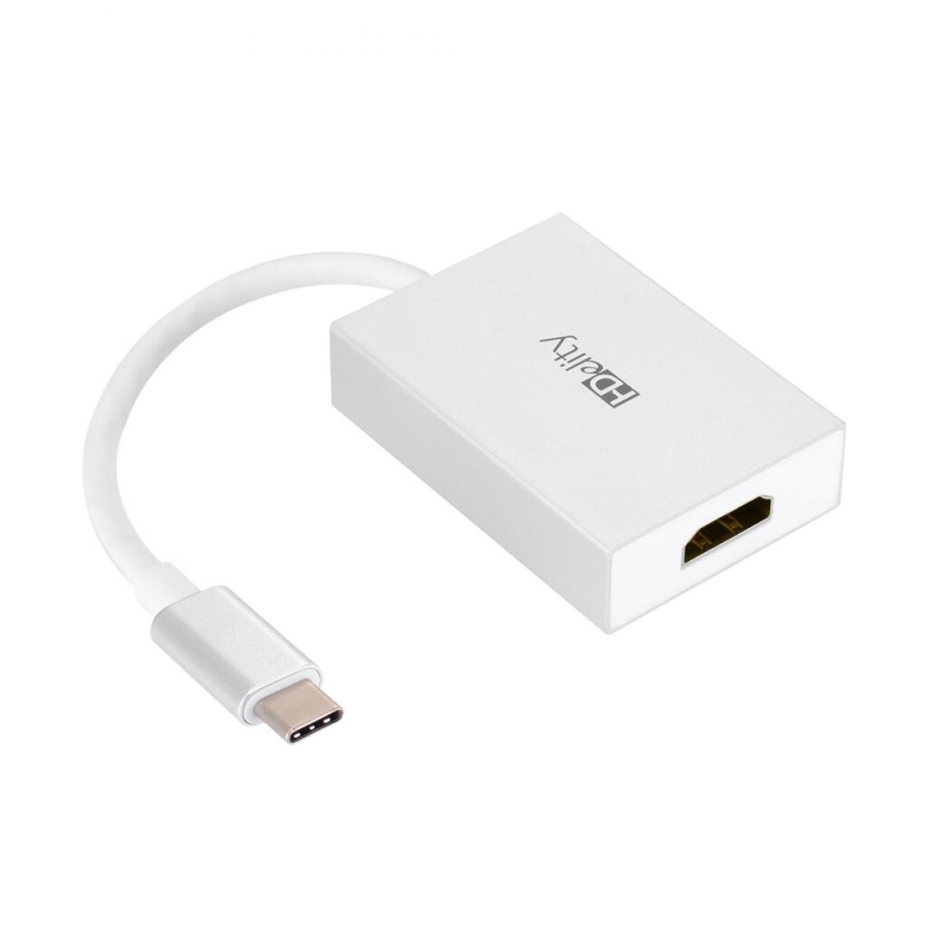 HDelity USB-Typ-C-auf-HDMI-2.1-Adapter – Stecker auf Buchse -Weiß