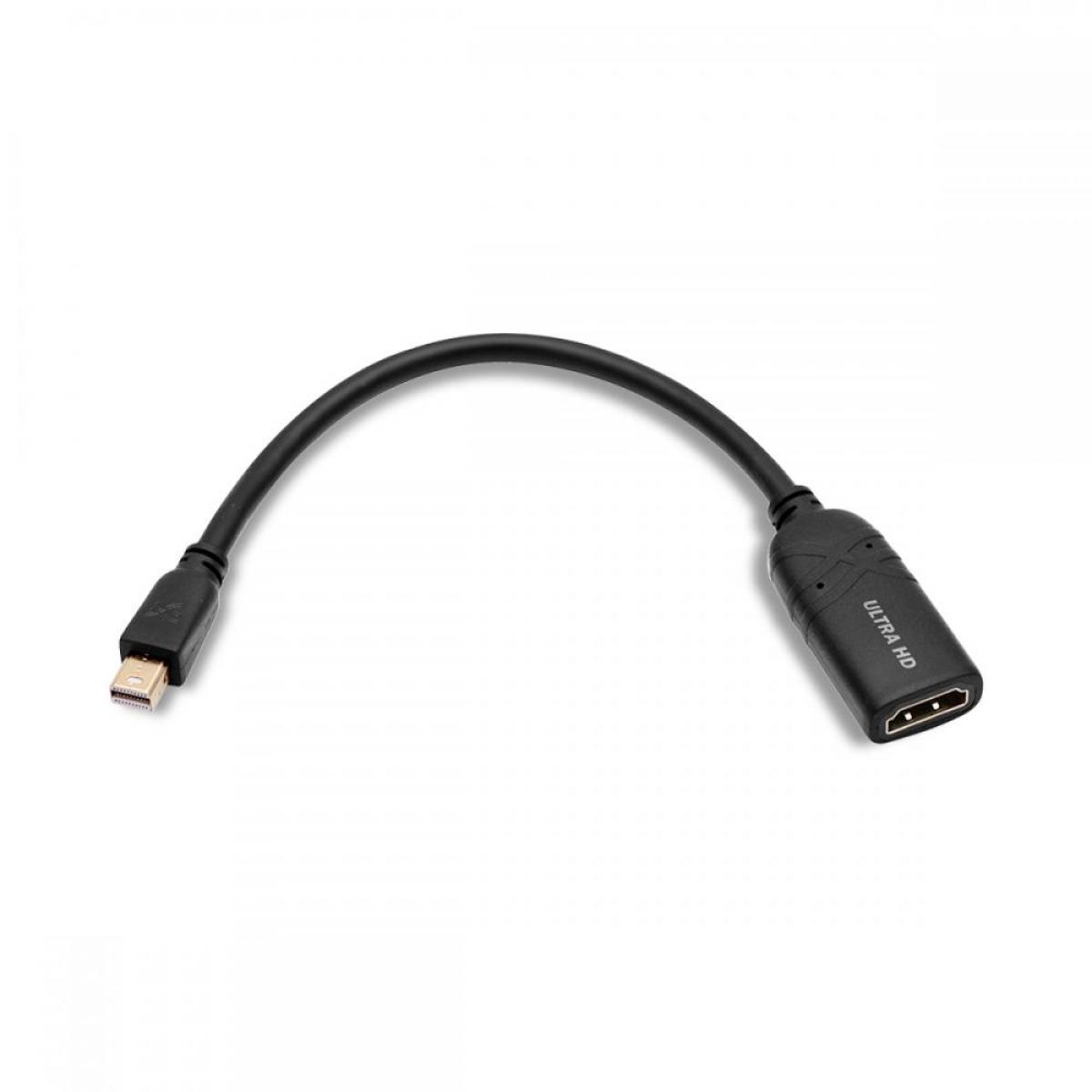 Cablesson Mini-DisplayPort-auf-HDMI-2.0-Buchse Adapterkabel 4K Ultra HD mit Audioübertragung | zertifiziert | für Apple/MAC, MacBook Pro, Ma