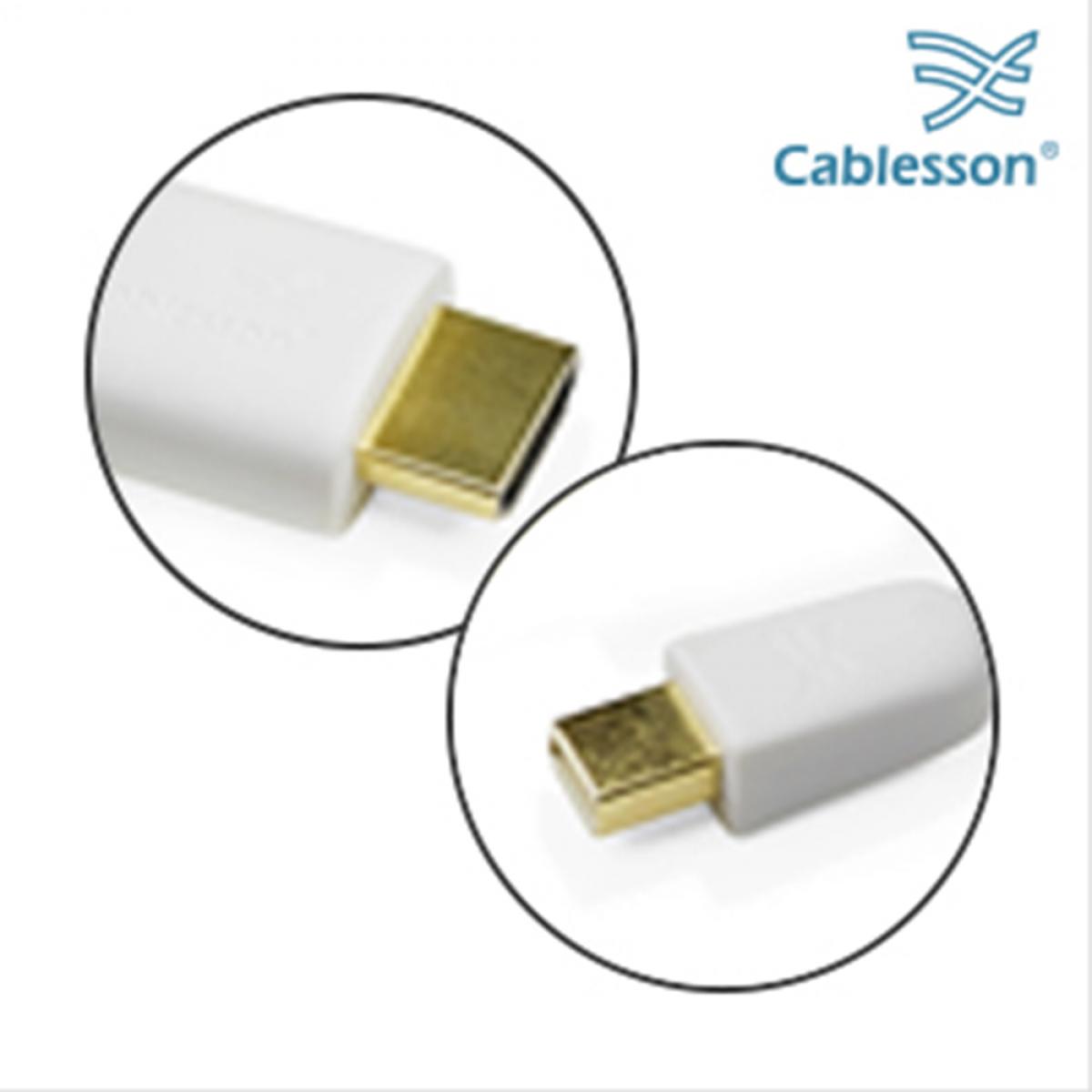 2er-Pack Mini-DP-auf-HDMI-Stecker Kabel (2m) – Bild 2