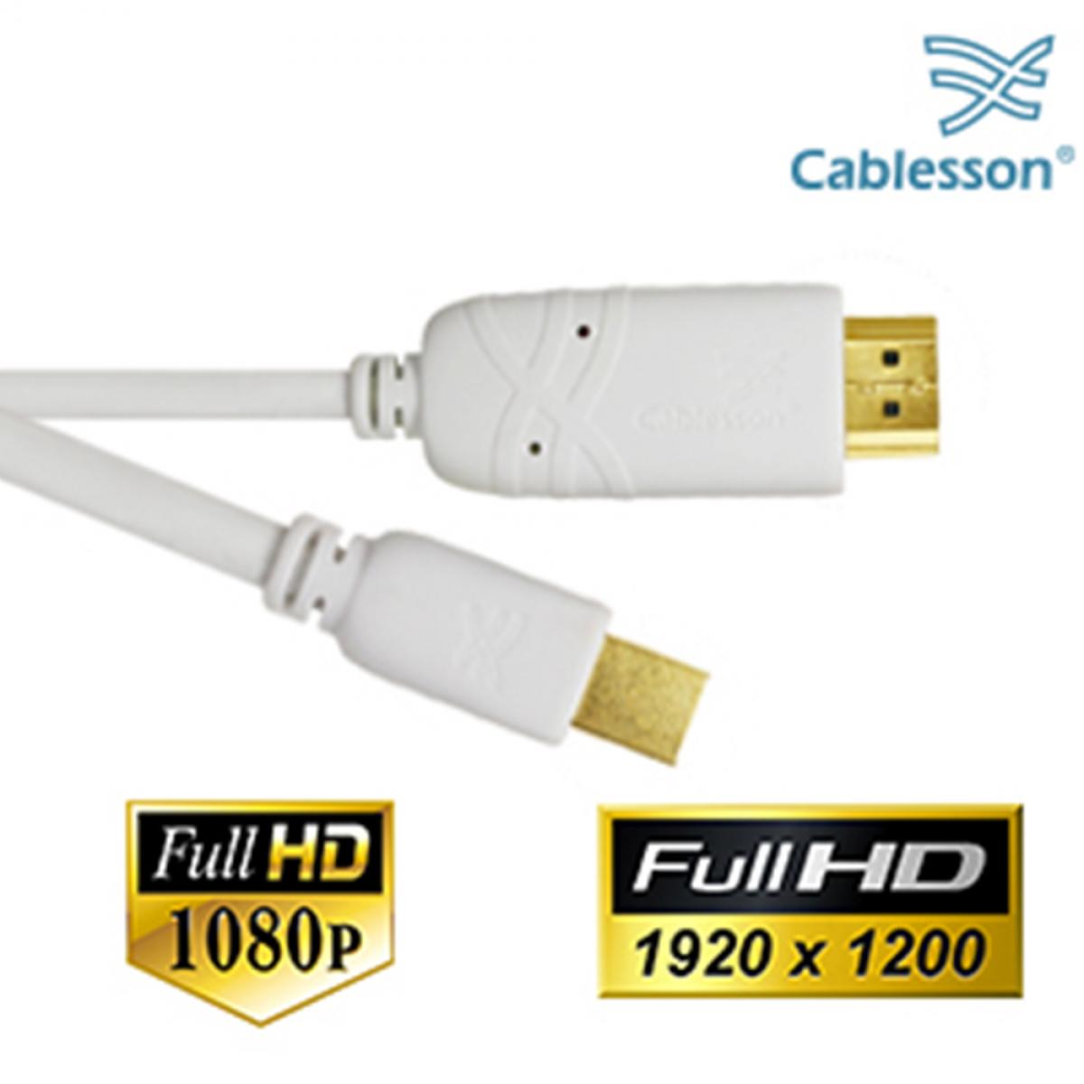 2er-Pack Mini-DP-auf-HDMI-Stecker Kabel (2m) – Bild 3