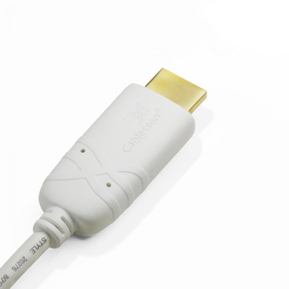 Cablesson Weißer Mini-DisplayPort-auf-HDMI-Konverter-Videokabel mit vergoldeten Steckern (Stecker auf Buchse) – 2er-Pack – Bild 4
