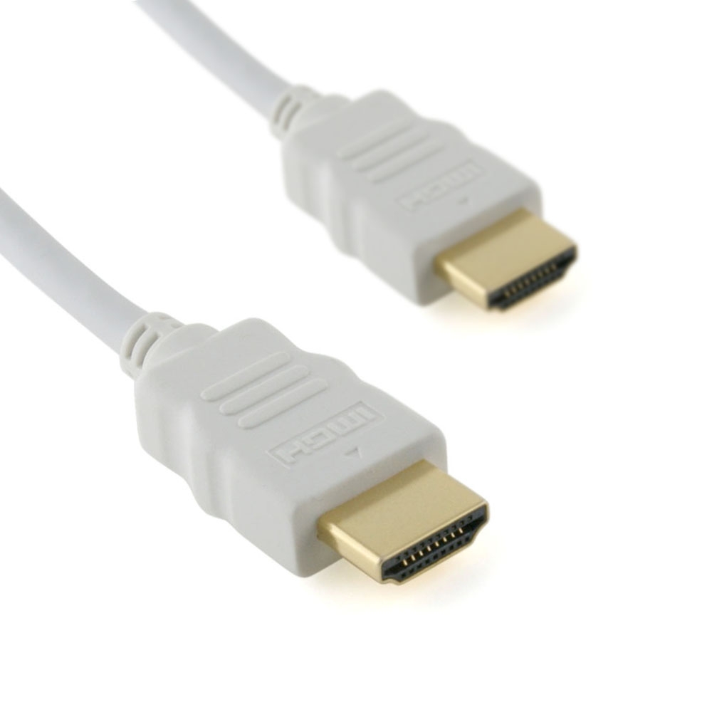 Basic 0,5 m Hochleistungs-HDMI-Kabel – Weiß