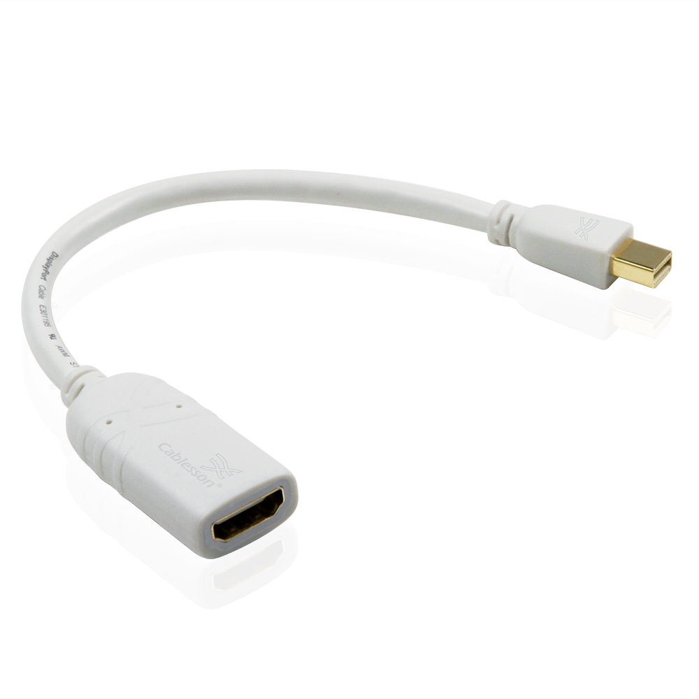 Cablesson Mini-DisplayPort-auf-HDMI-Adapter (Buchse) und Basic 2m High Speed HDMI-Kabel – Bild 2