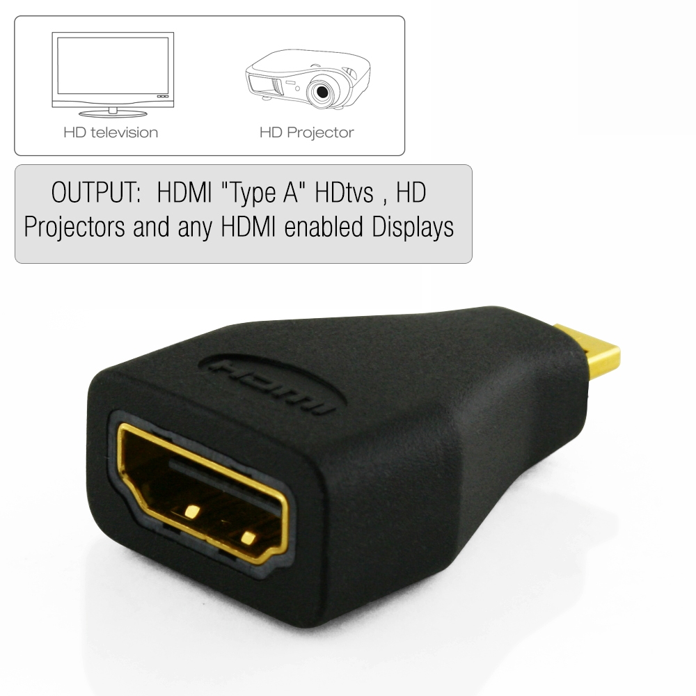 Cablesson – Micro-HDMI-(Typ D)-auf-HDMI-(Typ A)-Adapter – Bild 5