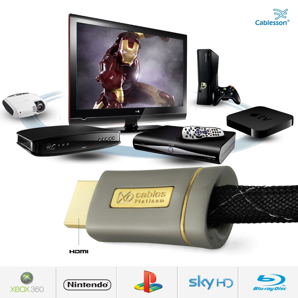 XO Platinum 2m High Speed HDMI-Kabel mit Ethernet – Bild 7