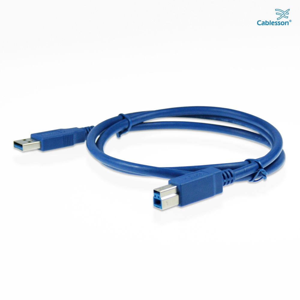 Cablesson USB-Version-3.0-Kabel A-Stecker auf B-Stecker, 1 m – Bild 2