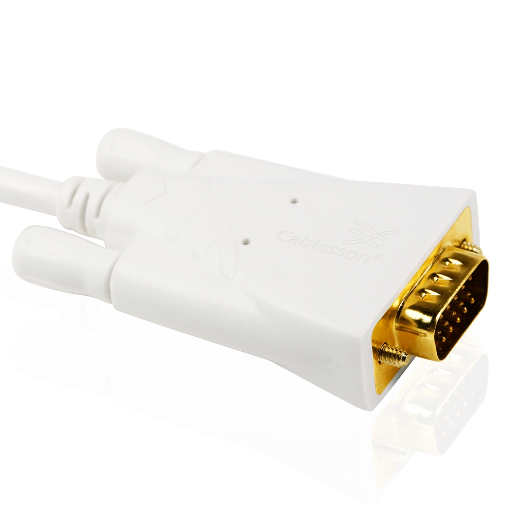 Cablesson – Mini-DisplayPort-Stecker auf VGA-Stecker Kabel 3 Meter – Bild 3