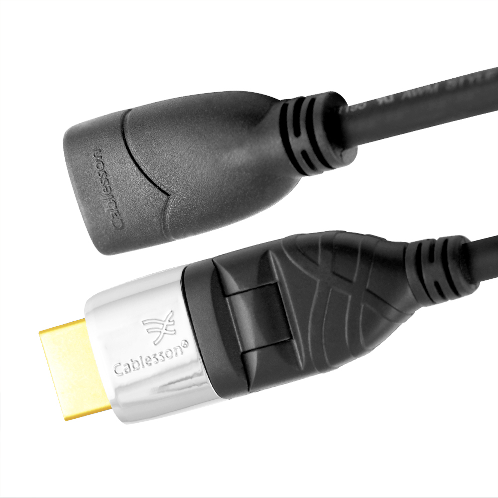 Ivuna Flex Plus 0,2 m High-Speed-HDMI-Verlängerungskabel mit Ethernet